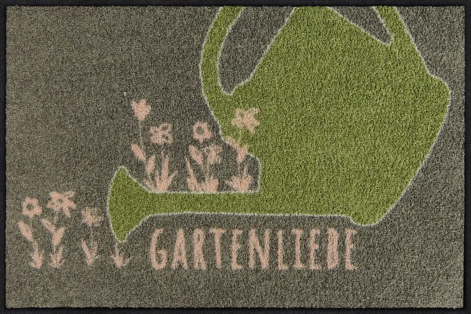 salonloewe-gartenliebe-gr-n-apricot-eingangsmatte-50-x-75-cm-waschbare-fu-matte- image 1