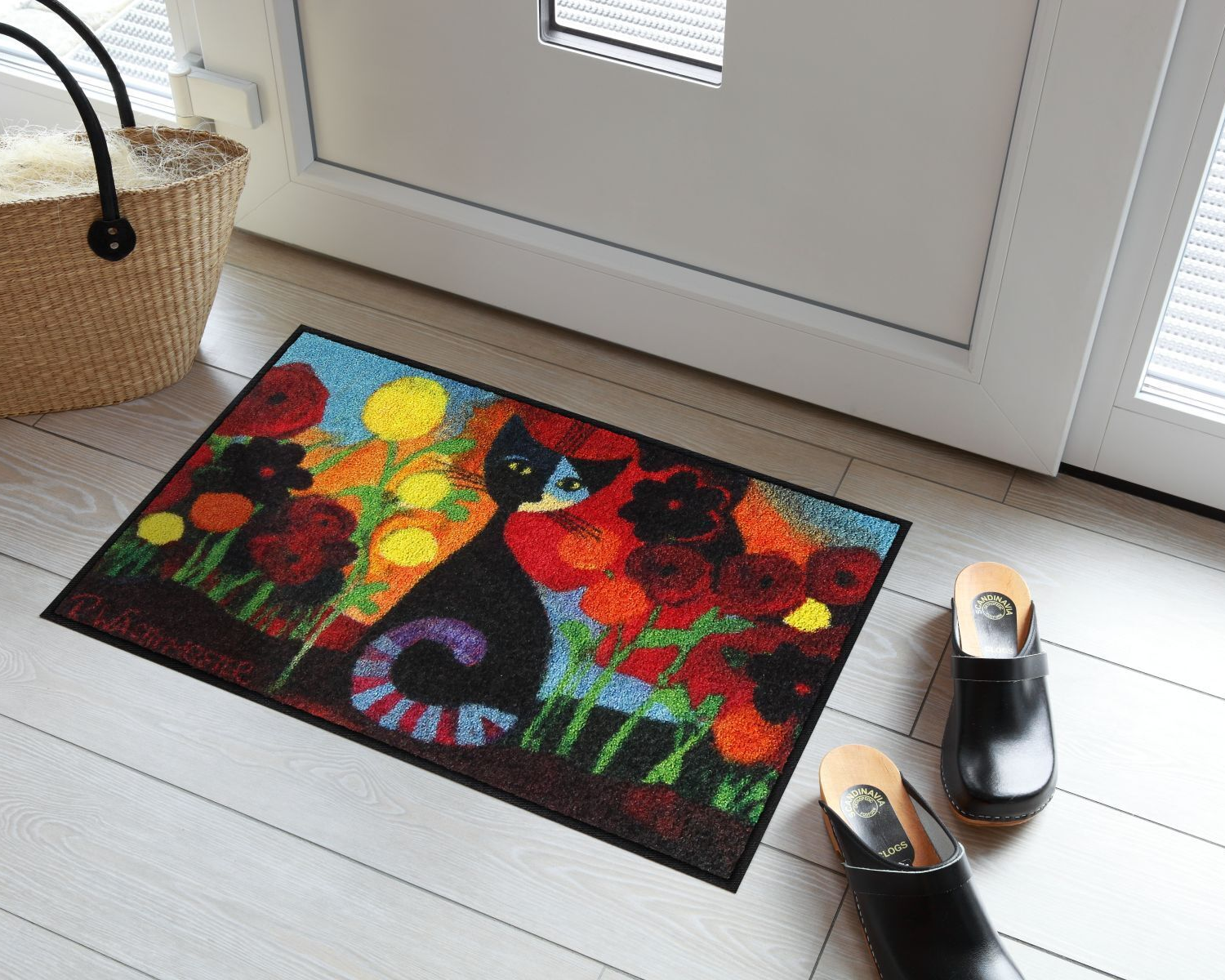 salonloewe-candela-eingangsmatte-50-x-75-cm-bunte-katzen-schmutzfangmatte-f-r-de image 2
