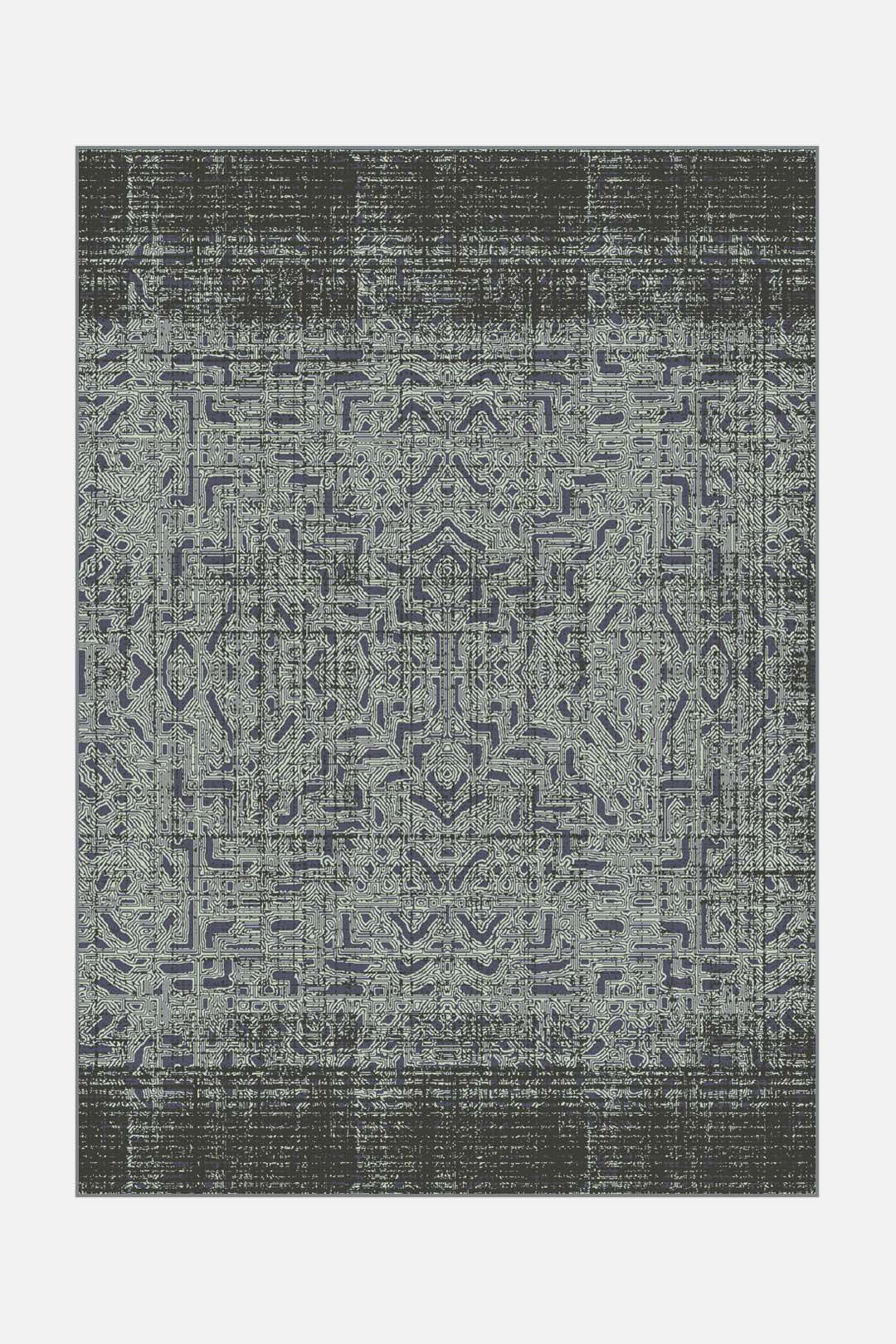 teppana-puya-obsidian-teppich-waschbarer-teppich-in-blau-gr-n-und-dunkelgrau-ink image 1