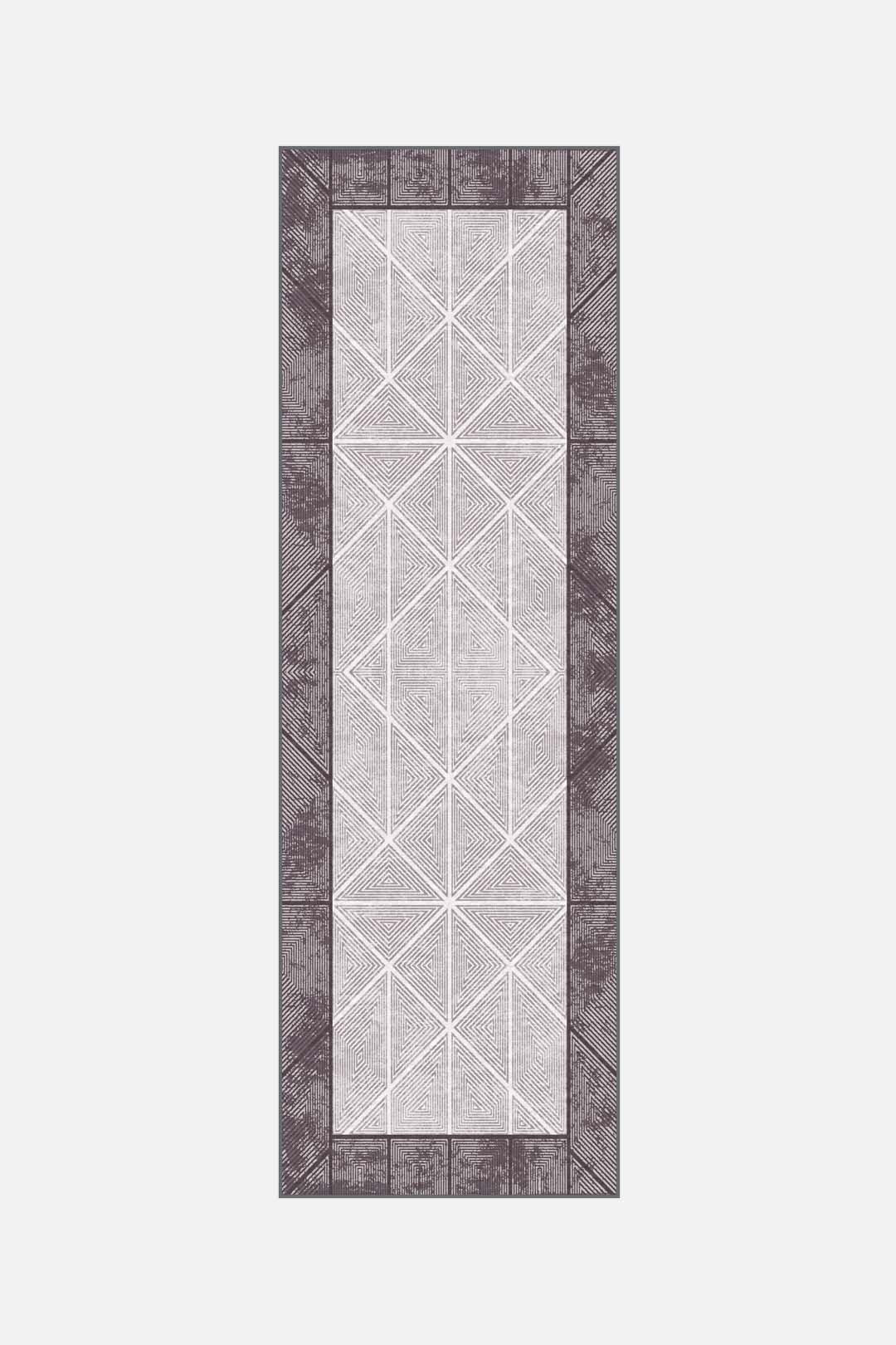 teppana-tahlin-labyrinth-teppich-waschbarer-designer-teppich-in-grau-silber-mit- image 5