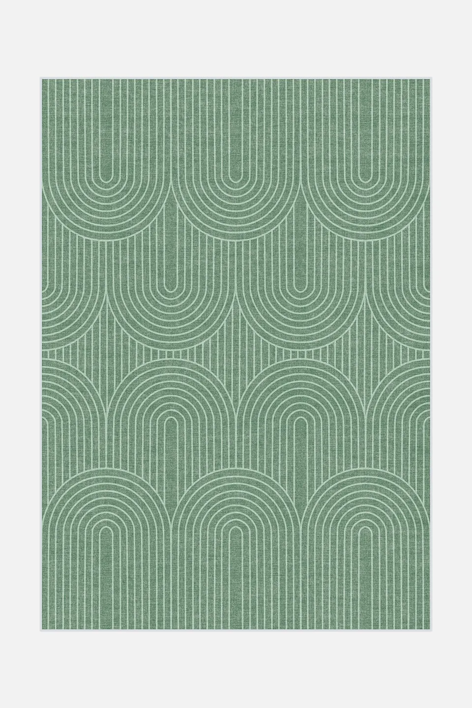 teppana-woge-gr-n-teppich-waschbarer-l-ufer-modern-geometrisch image 1