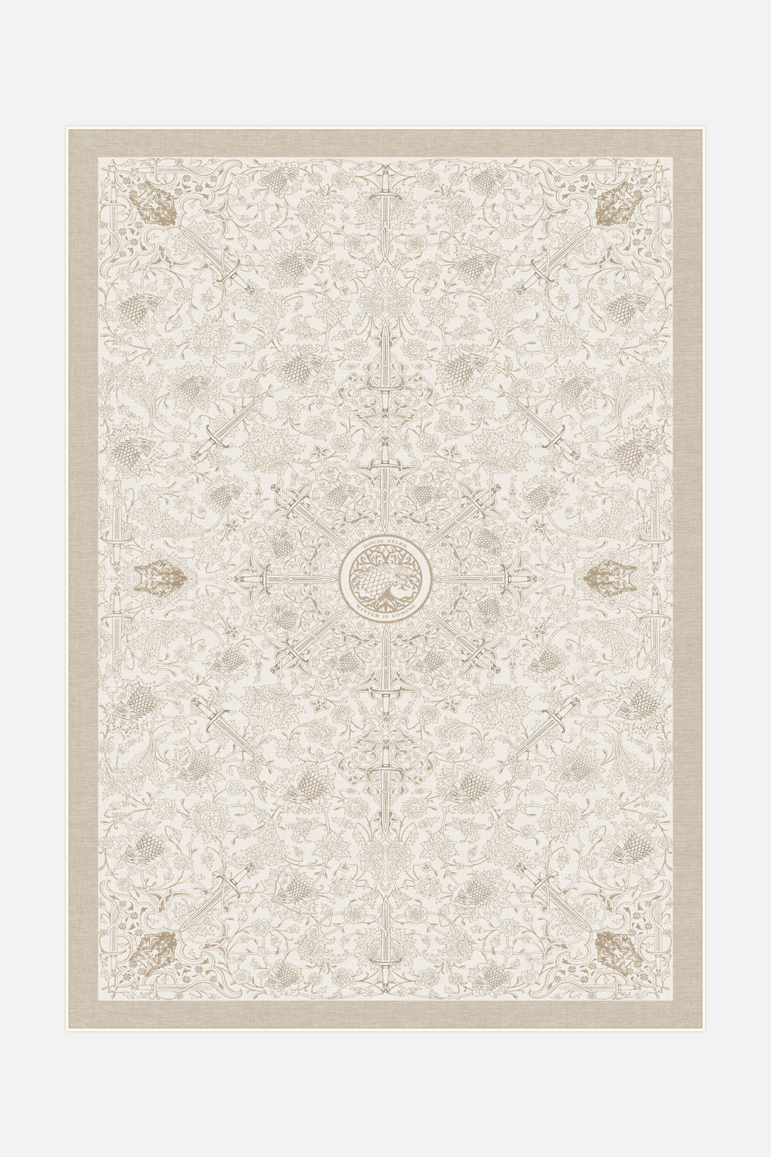 teppana-haus-stark-sand-teppich-waschbarer-game-of-thrones-teppich-mit-rutschfes image 1