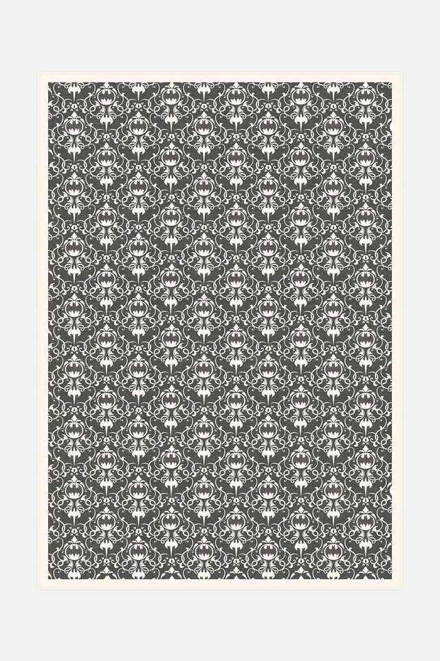 teppana-batman-damast-basalt-teppich-waschbarer-teppich-beige-natur-mit-grau-sil image 1