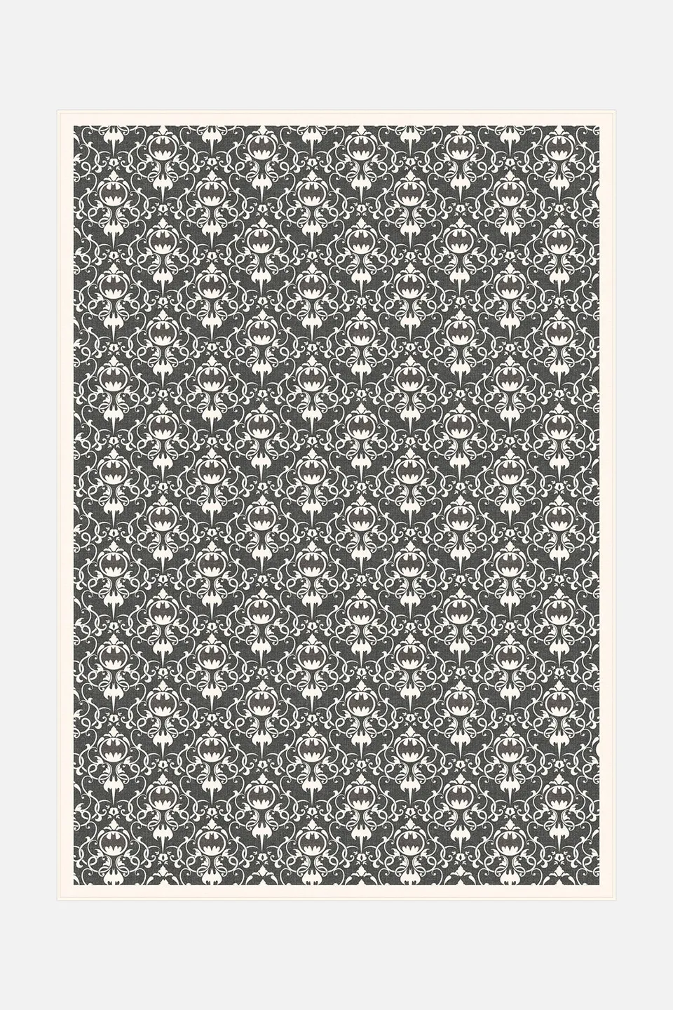teppana-batman-damast-basalt-teppich-waschbarer-teppich-beige-natur-mit-grau-sil image 1