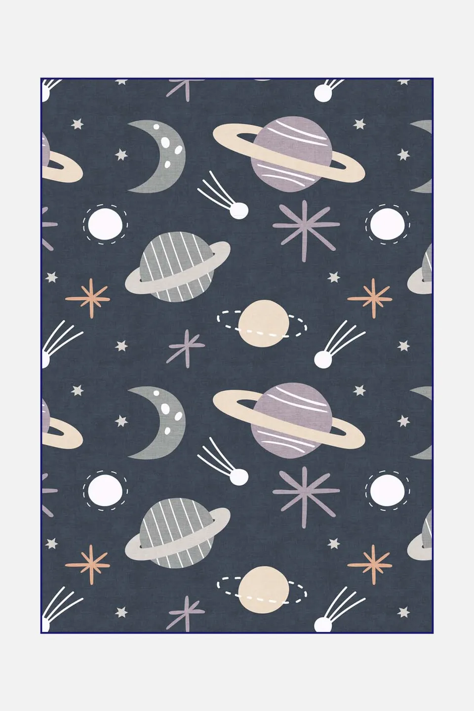 teppana-weltraum-planeten-teppich-waschbarer-kinderteppich-mit-rutschfester-matt image 1