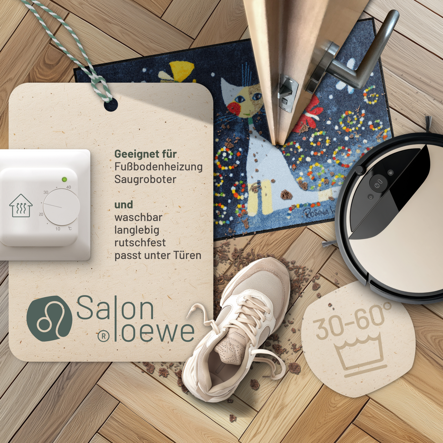 salonloewe-danza-delle-farfalle-eingangsmatte-50-x-75-cm-schmetterlings-design-m image 3