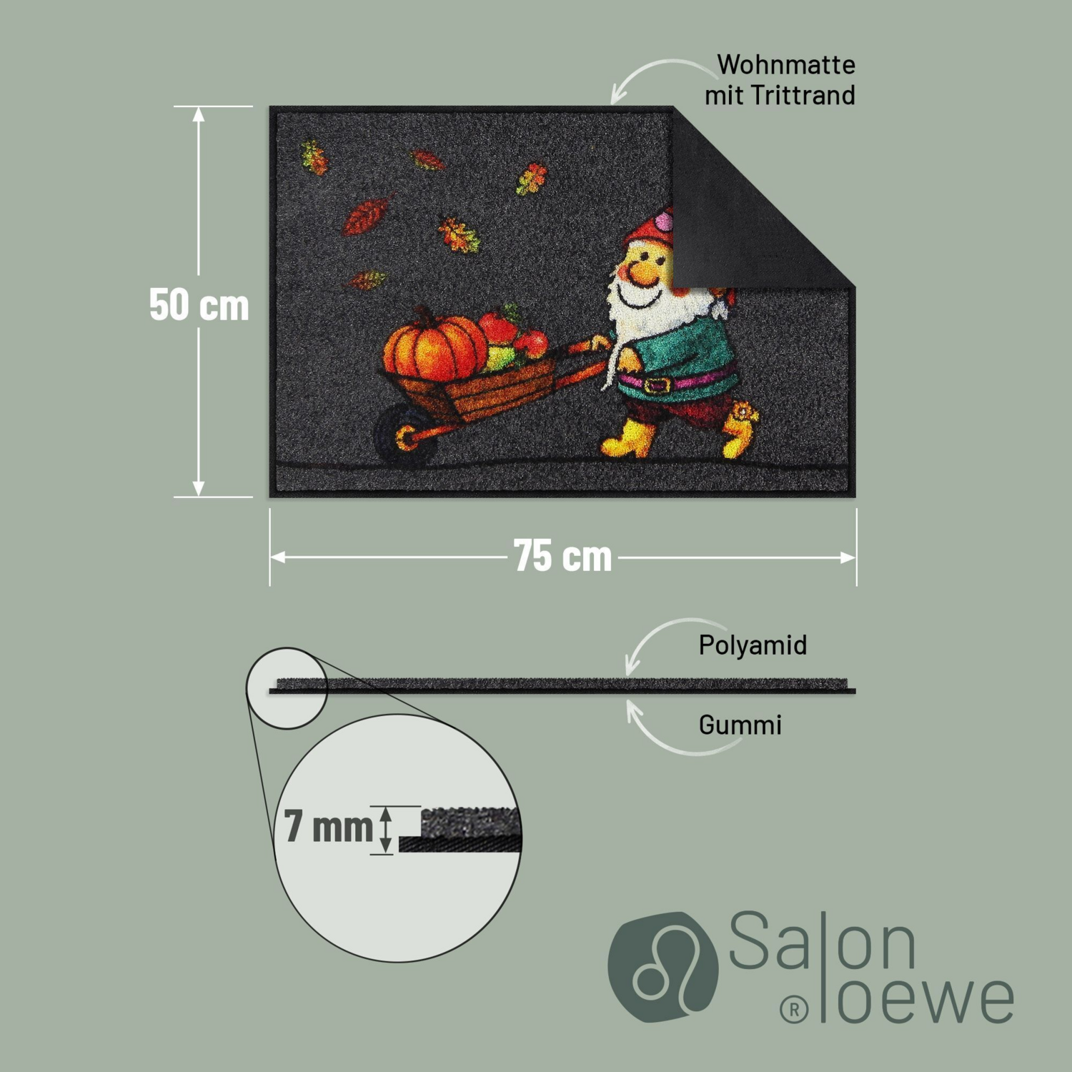 salonloewe-funky-gimli-autumn-eingangsmatte-50-x-75-cm-humorvolle-schmutzfangmat image 4