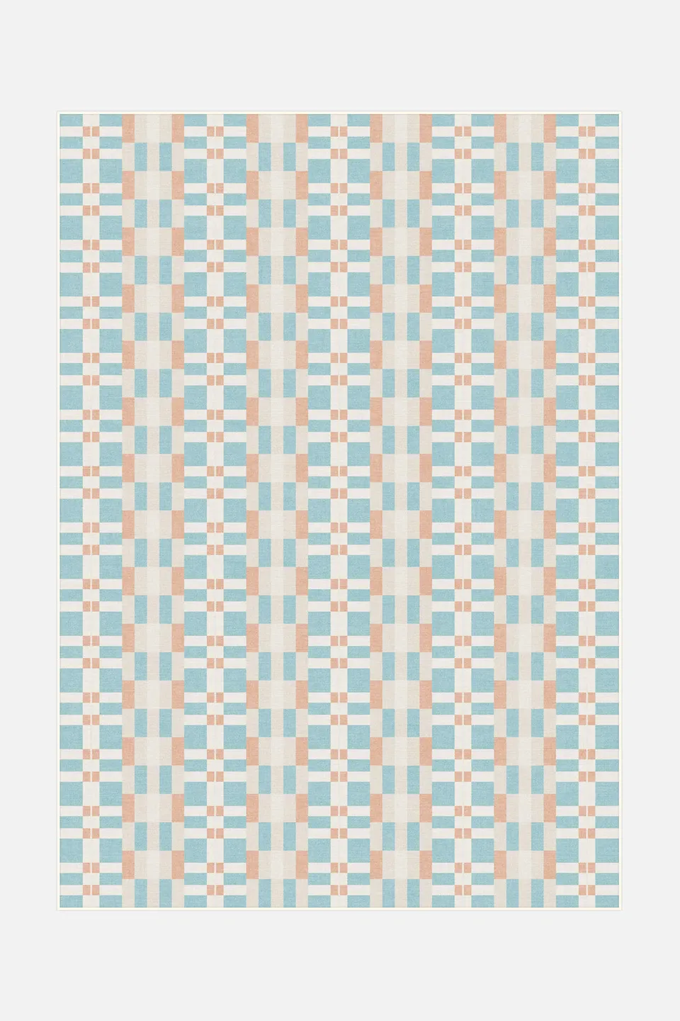 teppana-viera-pastell-waschbarer-teppich-blau-creme-geometrisch image 1