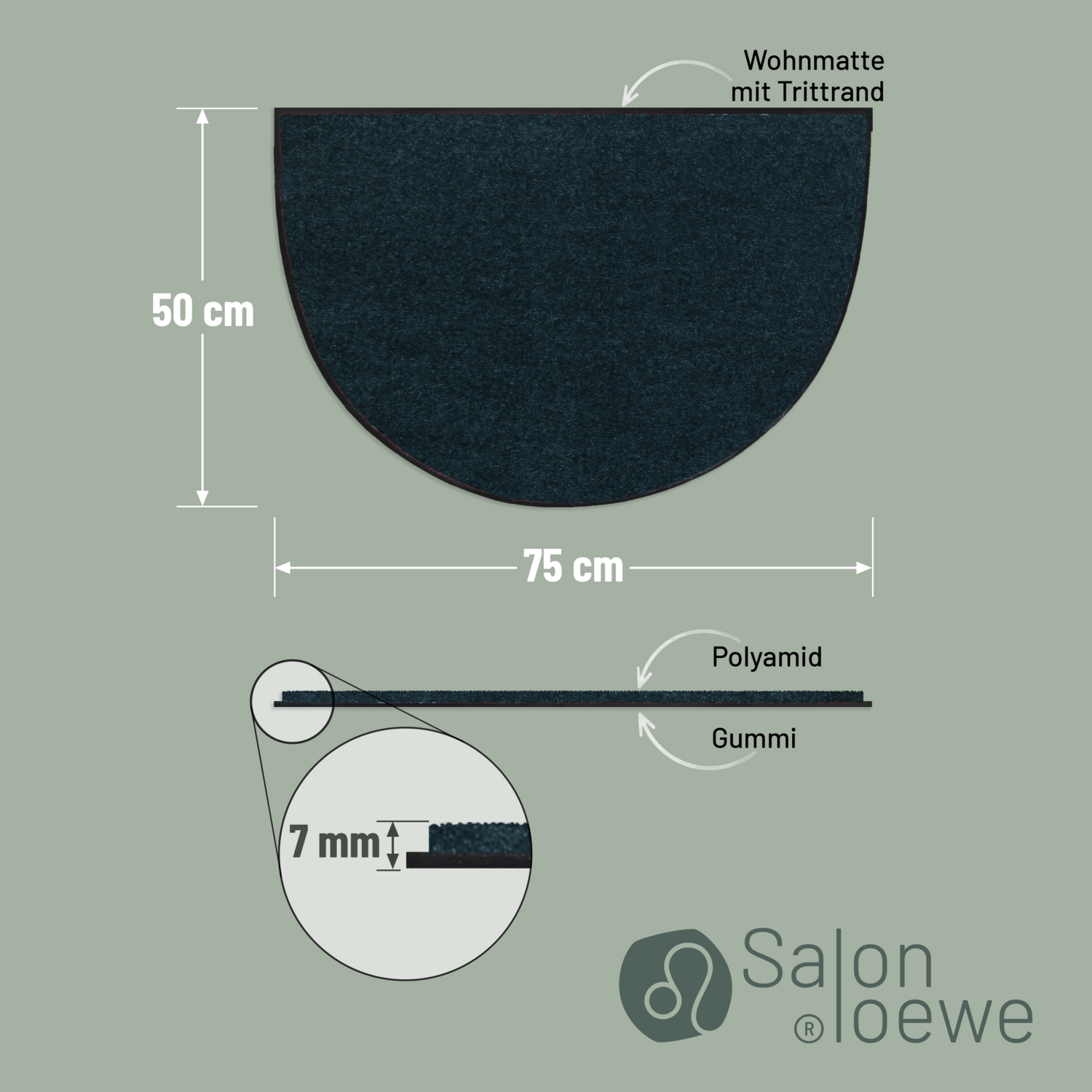 salonloewe-blaupetrol-halb-rund-50-x-75-cm-rund image 3