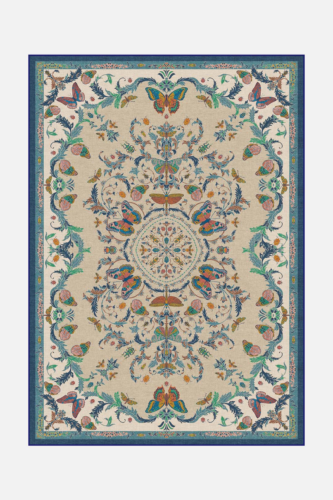 teppana-nymphalis-bunt-teppich-waschbarer-indoor-teppich-flor-fauna-kollektion-m image 1