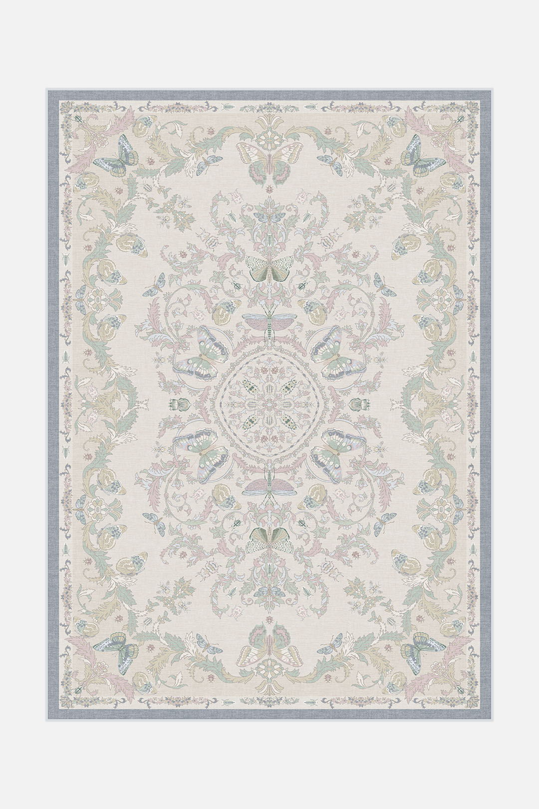 teppana-nymphalis-pastell-teppich-waschbar-mehrfarbig-floral image 1
