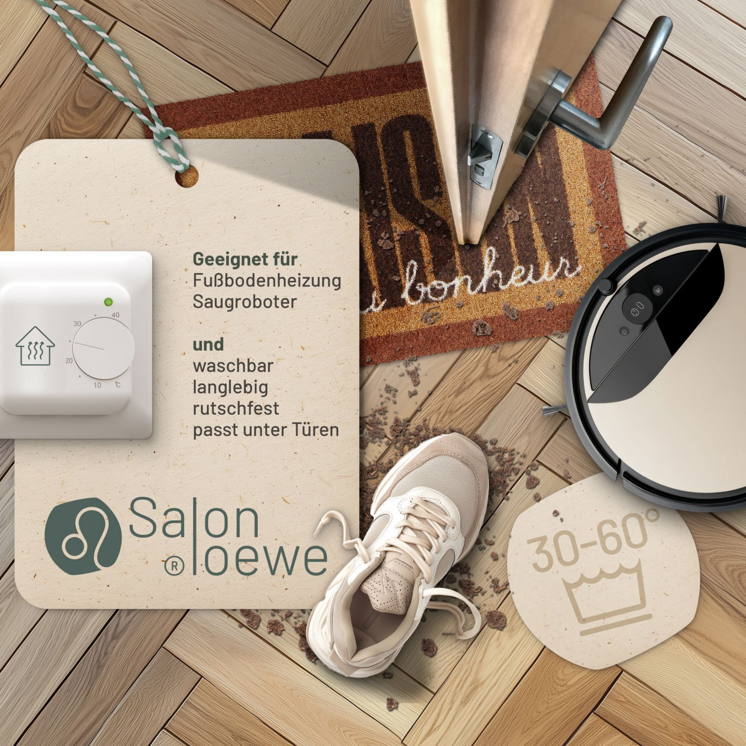 salonloewe-maison-frame-toffee-eingangsmatte-45-x-70-cm-rahmen-design-schmutzfan image 3