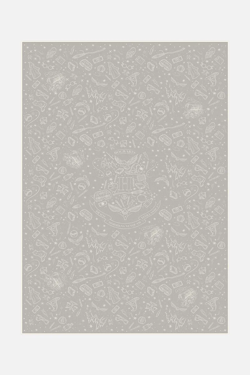 teppana-harry-potter-hogwarts-taupe-waschbarer-teppich image 1