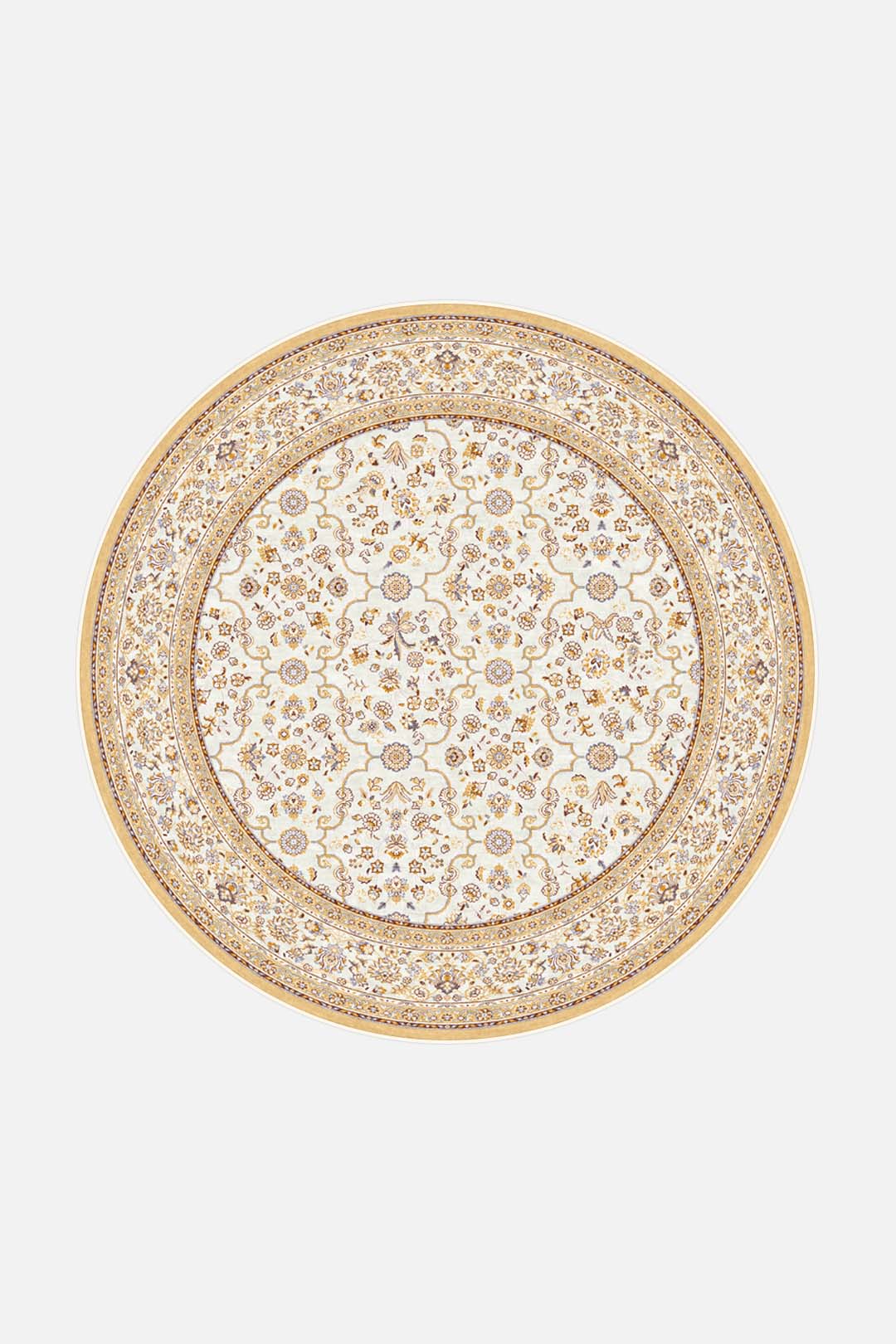 teppana-nesrin-beige-waschbarer-floral-teppich image 8