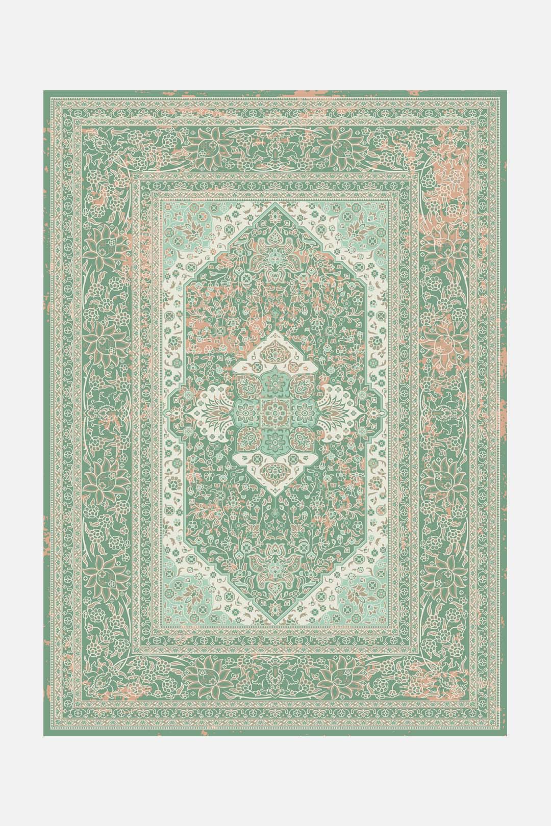 teppana-mahan-emerald-teppich-gr-n-waschbar image 1