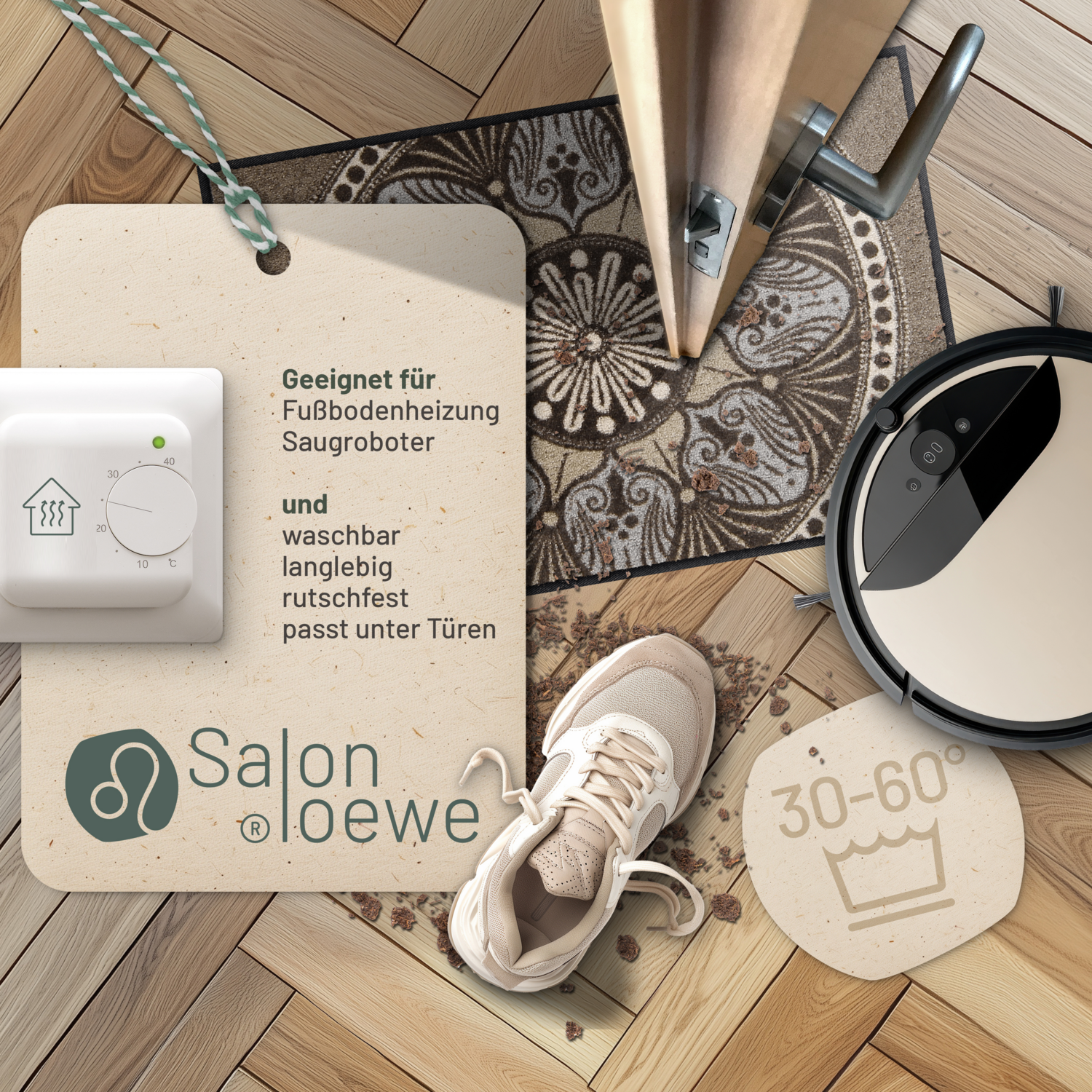 salonloewe-yara-taupe-l-ufer-50-x-75-cm-polyamid-rutschfest-waschbar-mandala-mus image 3