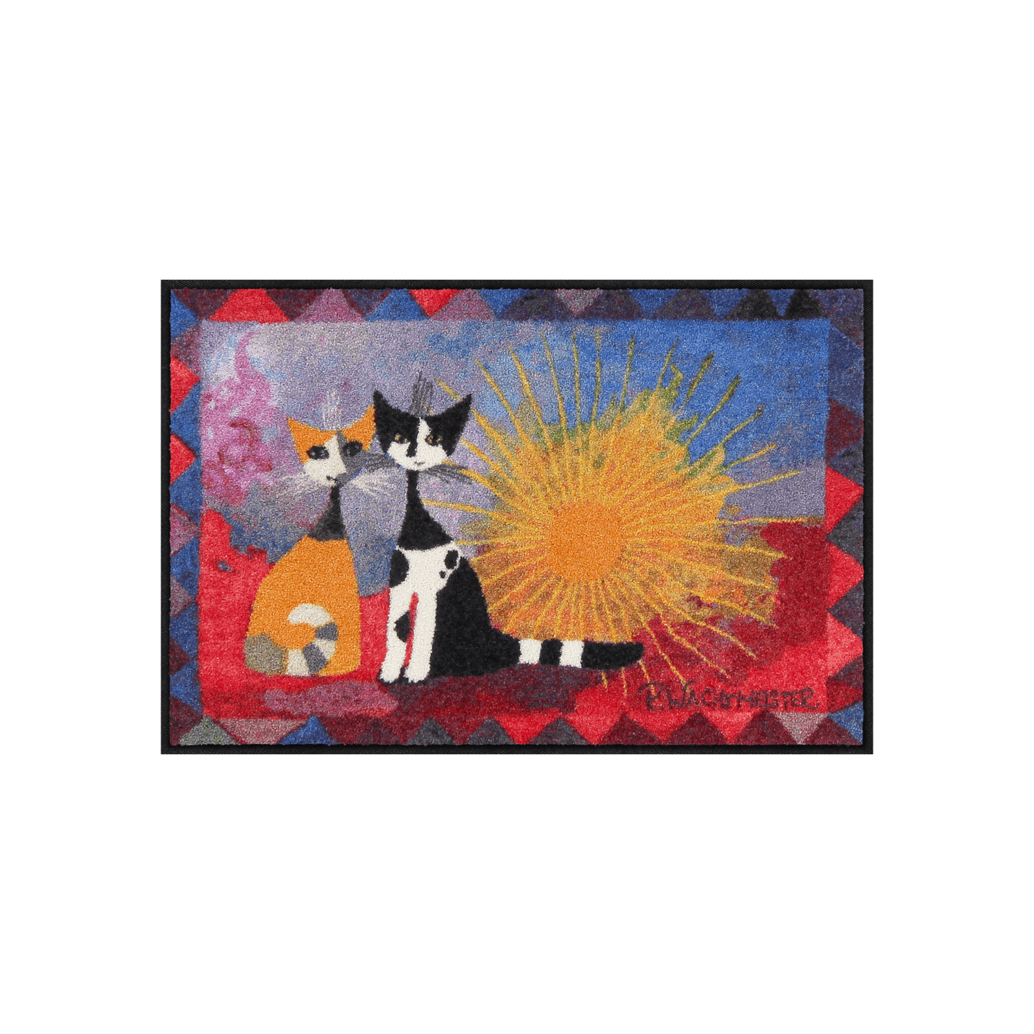 salonloewe-noi-due-teppich-50-x-75-cm-k-nstlerische-eingangsmatte-mit-katzendesi image 1