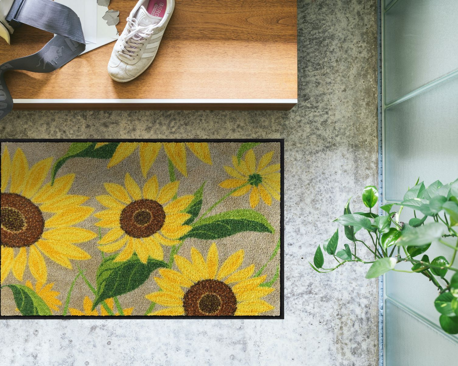 salonloewe-sunflowers-of-ariana-eingangsmatte-50-x-75-cm-sonnige-fu-matte-made-i image 2