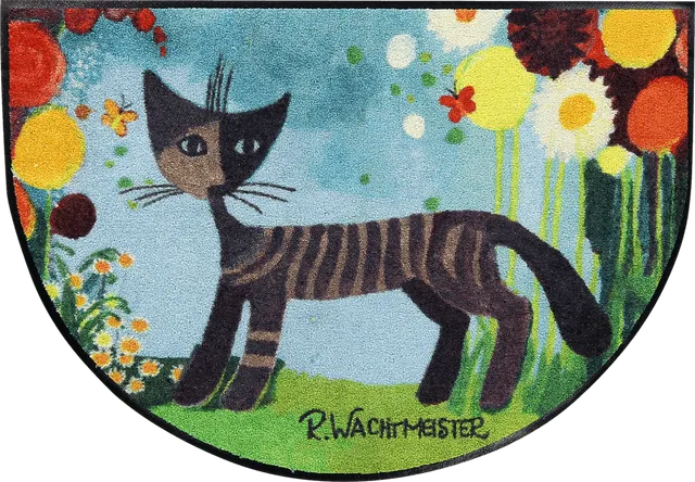 salonloewe-margherite-halbrund-60-x-85-cm-waschbare-fu-matte-mit-katzenmotiv-von image 1