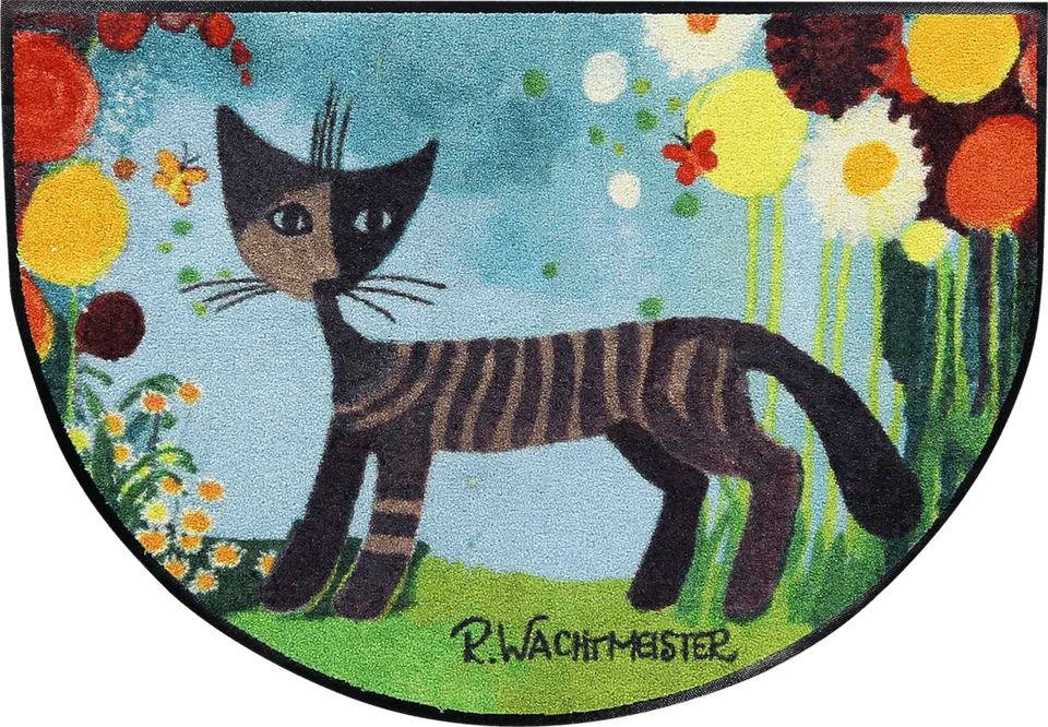 salonloewe-margherite-halbrund-60-x-85-cm-waschbare-fu-matte-mit-katzenmotiv-von image 1