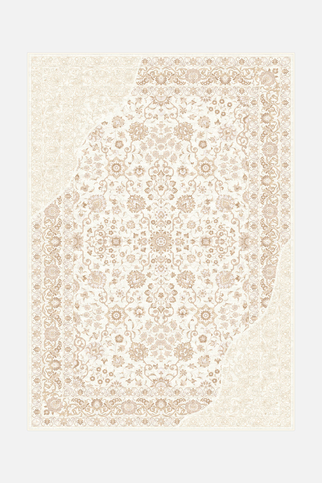 teppana-finja-creme-teppich-waschbarer-boho-indoor-teppich-in-creme-braun-taupe- image 1