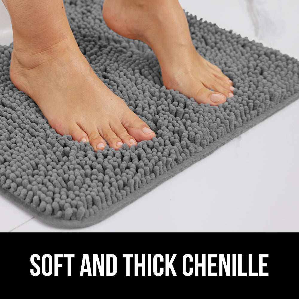 gorilla-grip-chenille-badezimmerteppich-3er-set-soakstopper image 3