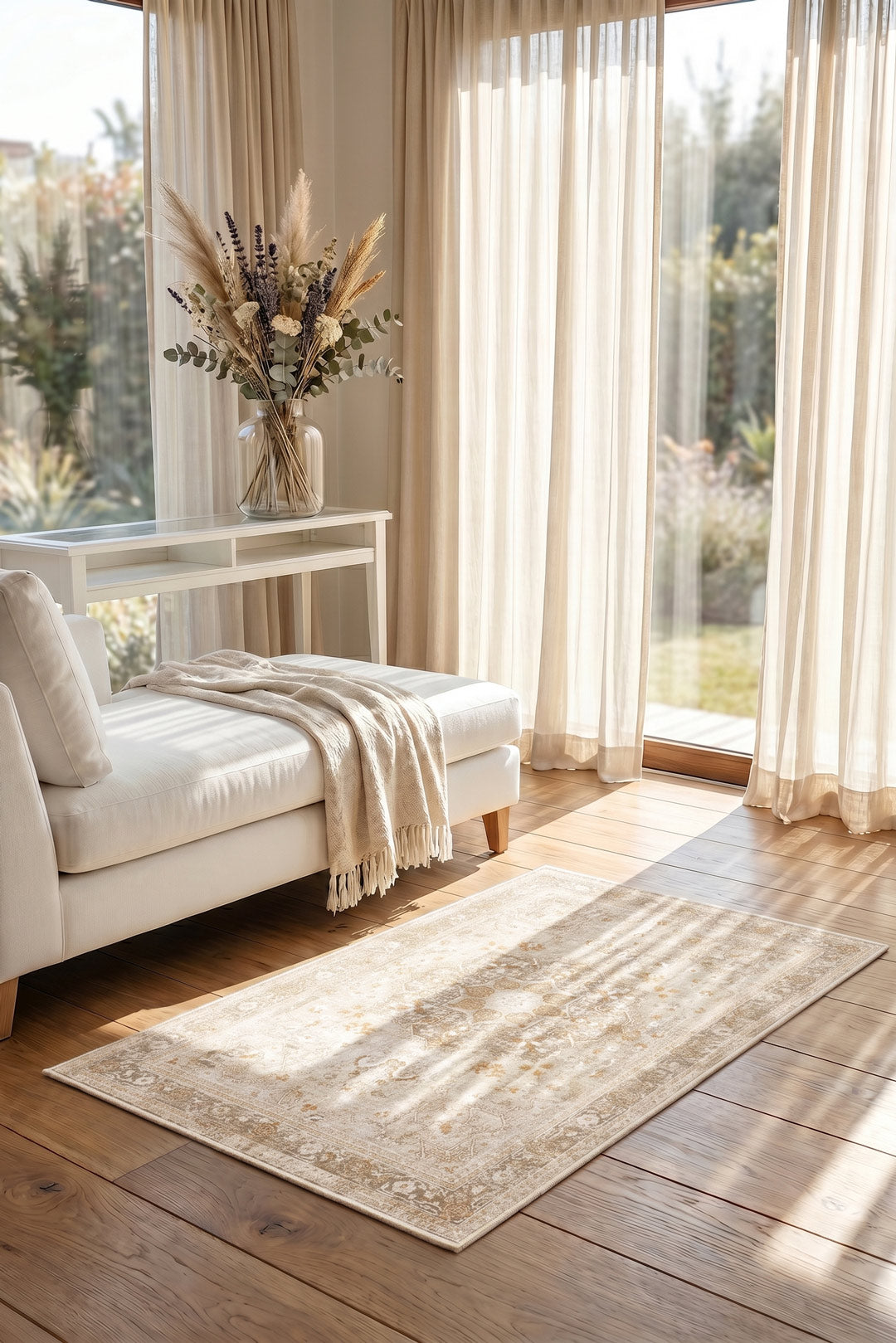 teppana-marie-ambra-teppich-waschbarer-bestseller-boho-beige-gelb image 5