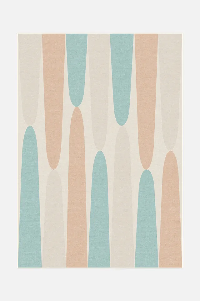 teppana-ria-pastell-waschbarer-teppich-blau-boho-geometrisch image 1