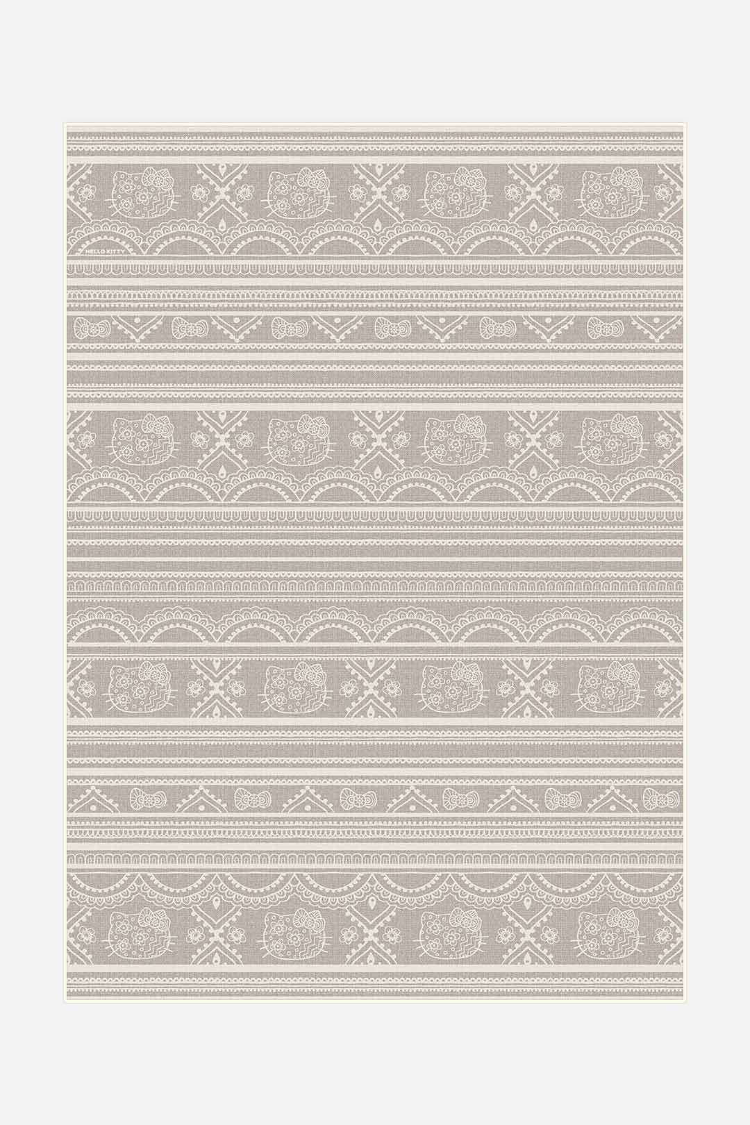 teppana-hello-kitty-ritual-taupe-teppich-waschbarer-teppich image 1