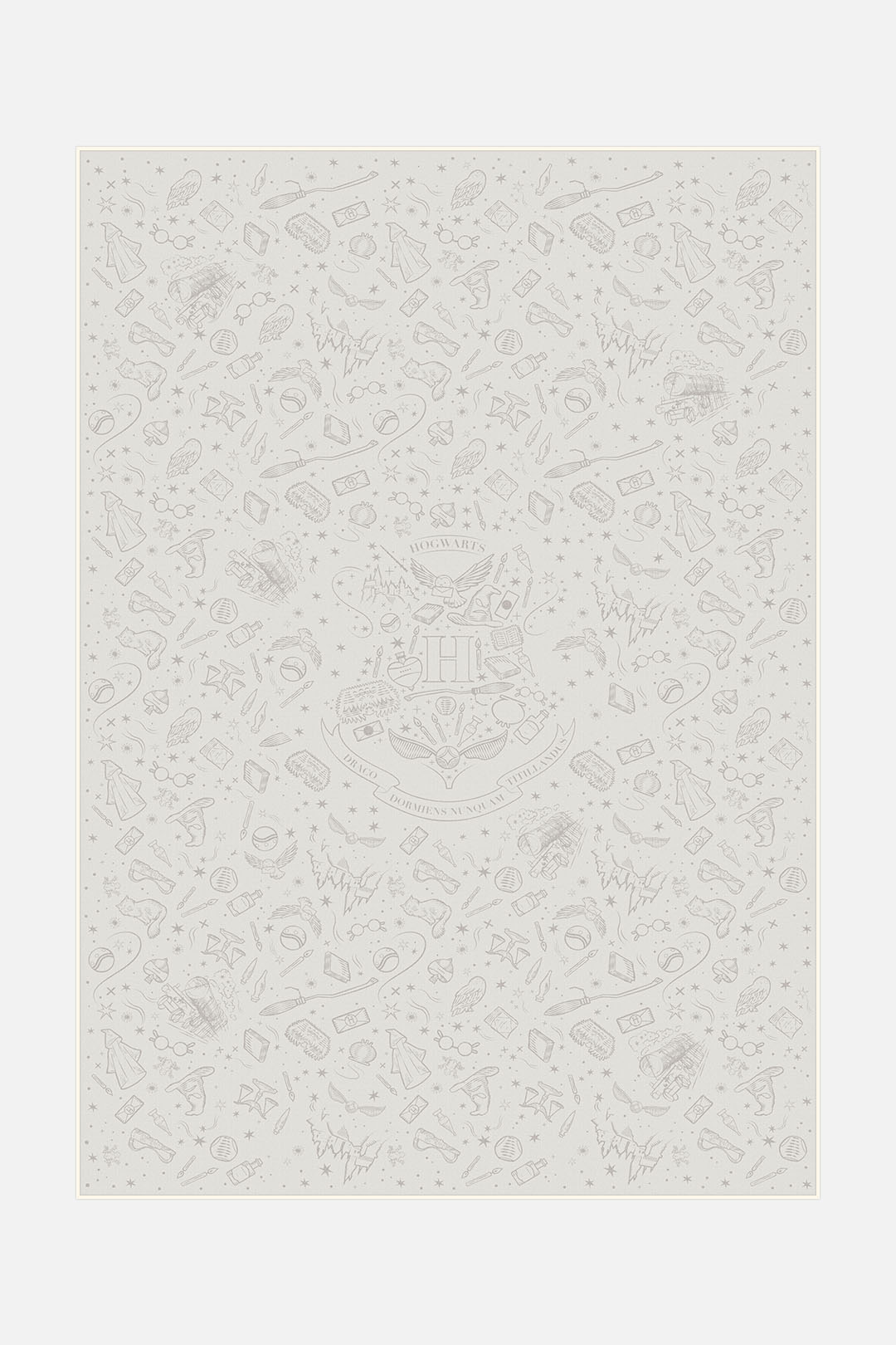 teppana-harry-potter-hogwarts-creme-teppich-waschbarer-kinderteppich-mit-hogwart image 1