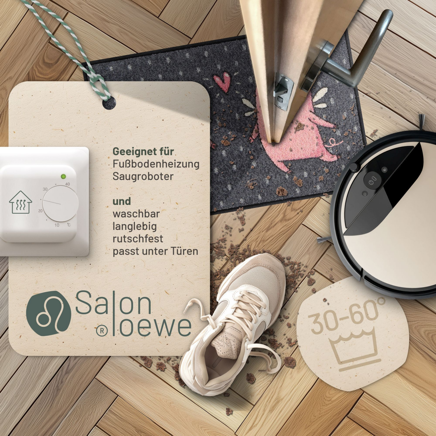salonloewe-love-pigs-eingangsmatte-45-x-70-cm-grau-waschbar-rutschfester-gummir- image 2