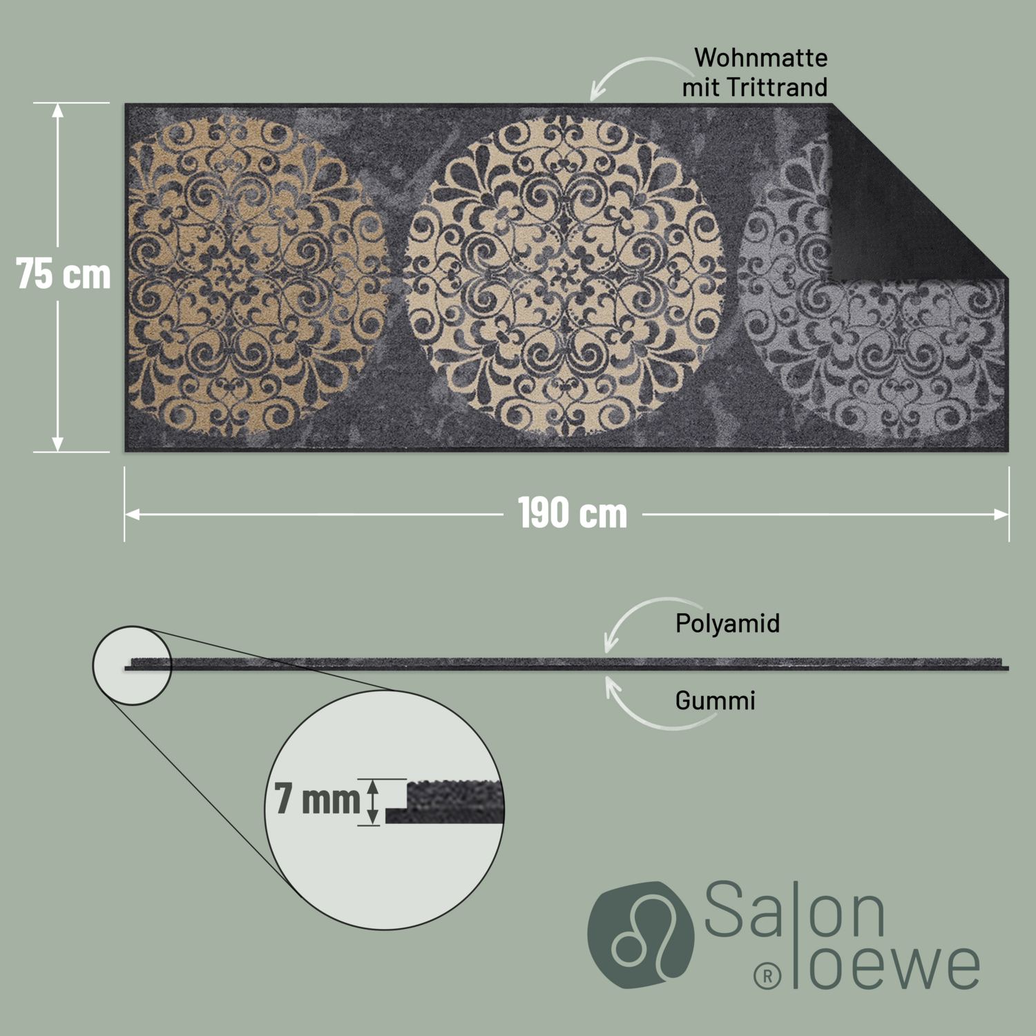 salonloewe-fliesenkreise-l-ufer-75-x-190-cm-waschbarer-flurl-ufer-mit-ornamentmu image 4