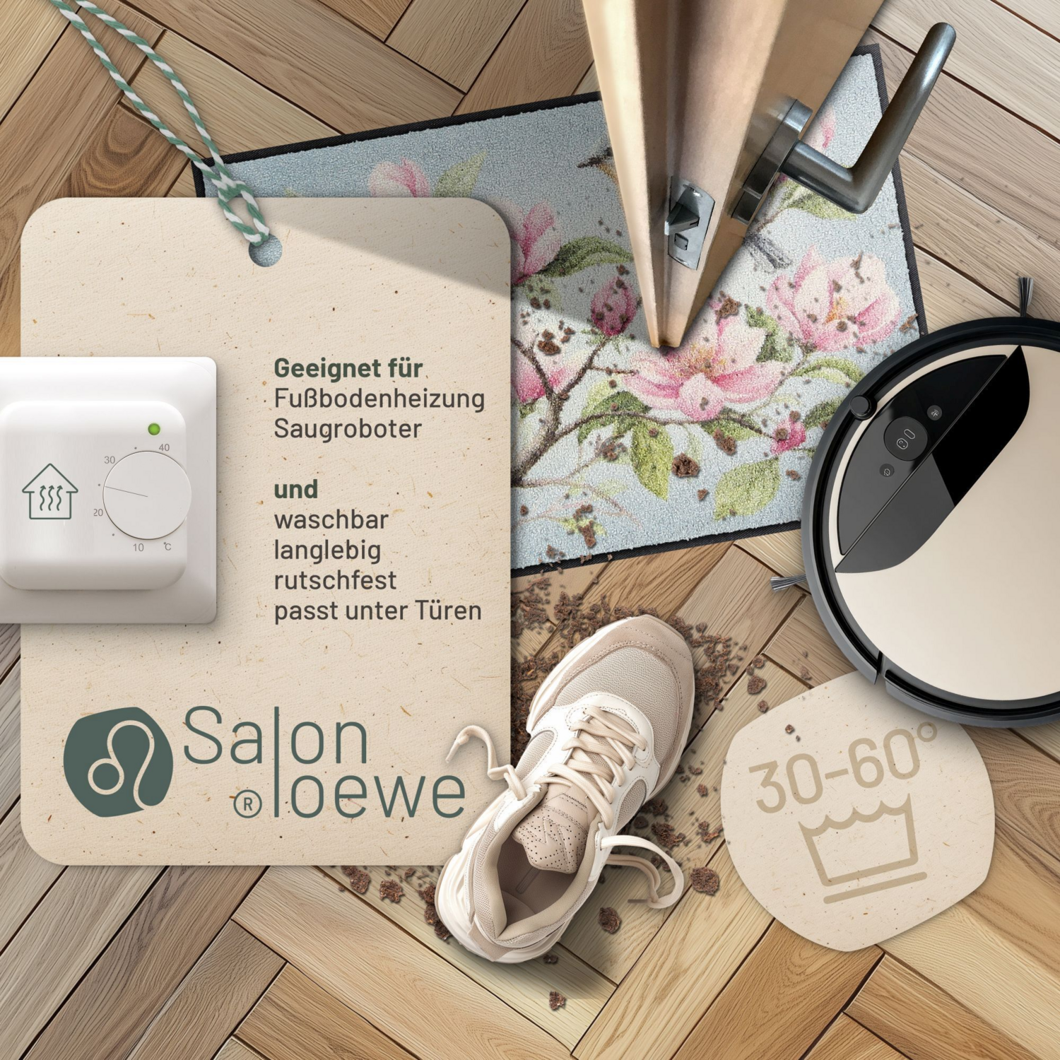 salonloewe-magnolia-birds-blue-eingangsmatte-50-x-75-cm-waschbare-t-rmatte-mit-v image 2