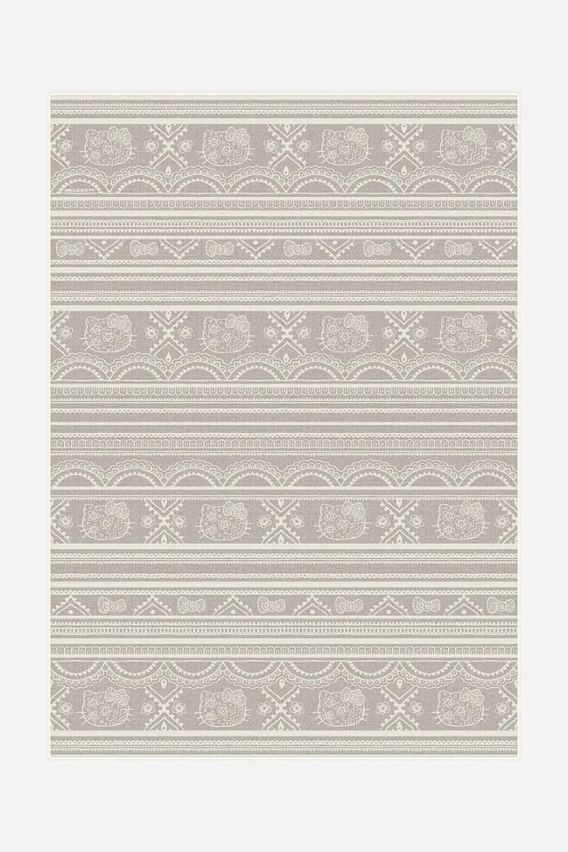 teppana-hello-kitty-ritual-taupe-teppich-waschbarer-teppich image 1