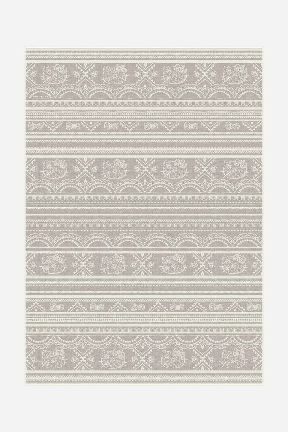 teppana-hello-kitty-ritual-taupe-teppich-waschbarer-teppich image 1
