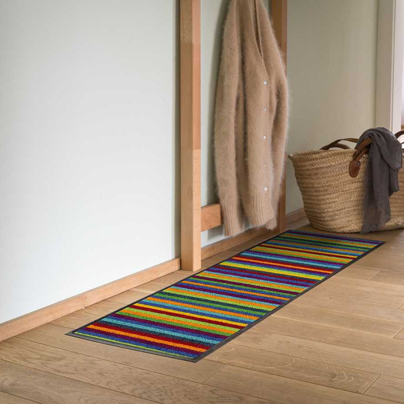 salonloewe-lund-bunt-minimatte-30-x-100-cm-waschbar-bunt-gestreift image 2