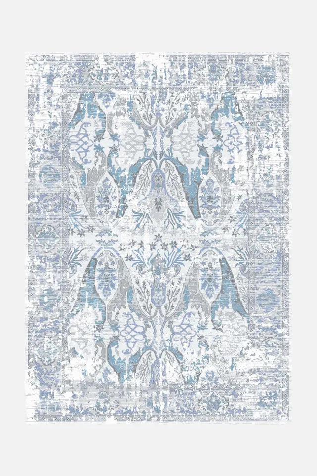 teppana-mona-topas-teppich-waschbarer-indoor-teppich-blau-gr-n-modern-inkl-rutsc image 1