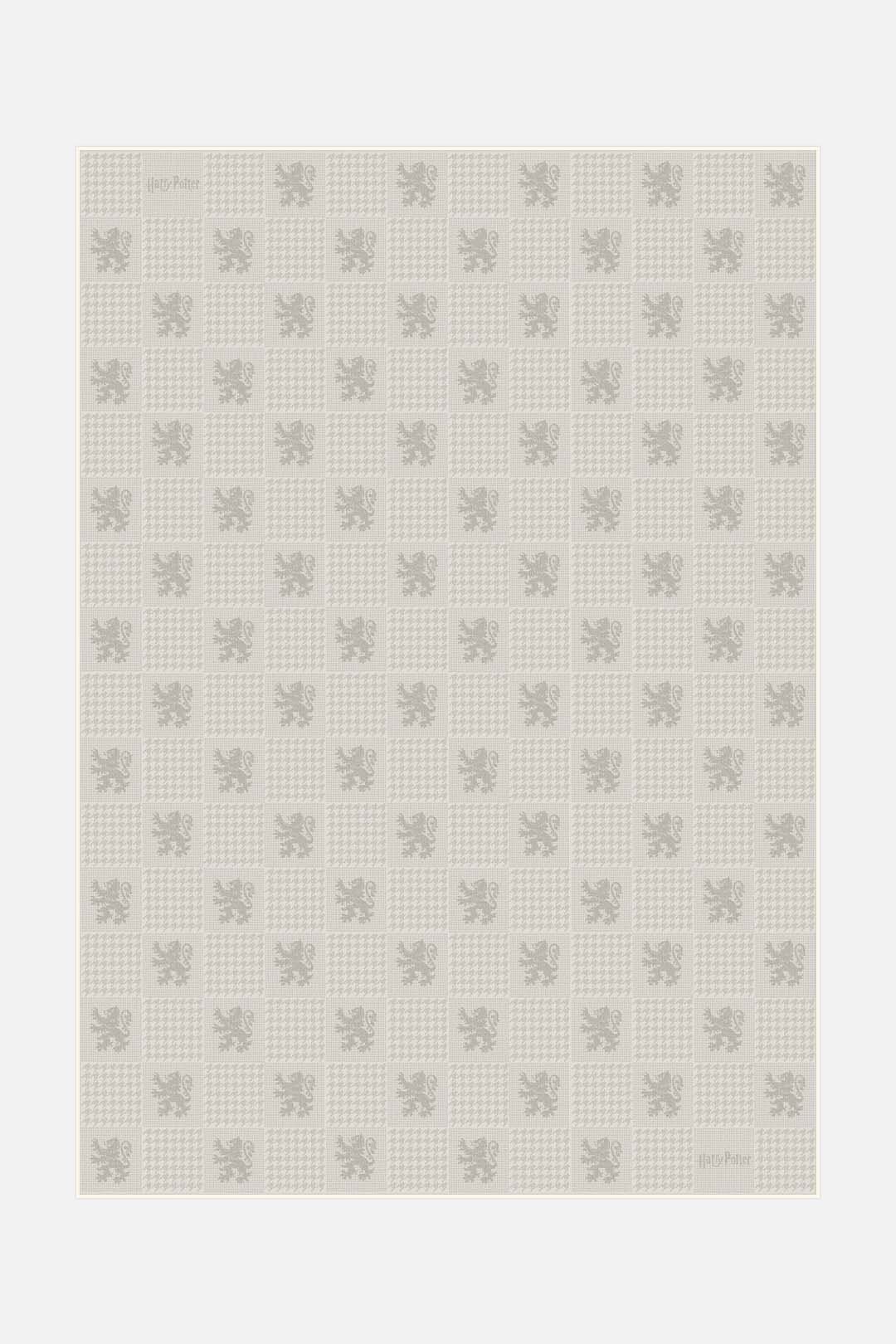 teppana-harry-potter-karo-sand-teppich-waschbarer-kinderteppich-beige-geometrisc image 1