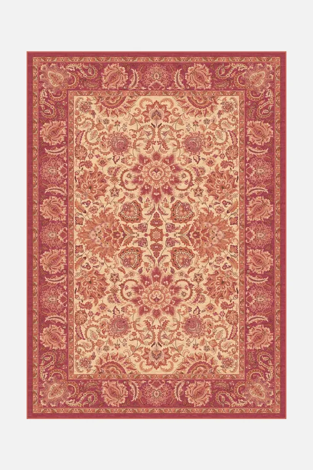 teppana-margot-jaspis-teppich-waschbarer-indoor-teppich-in-gelb-orange-rot-klass image 1
