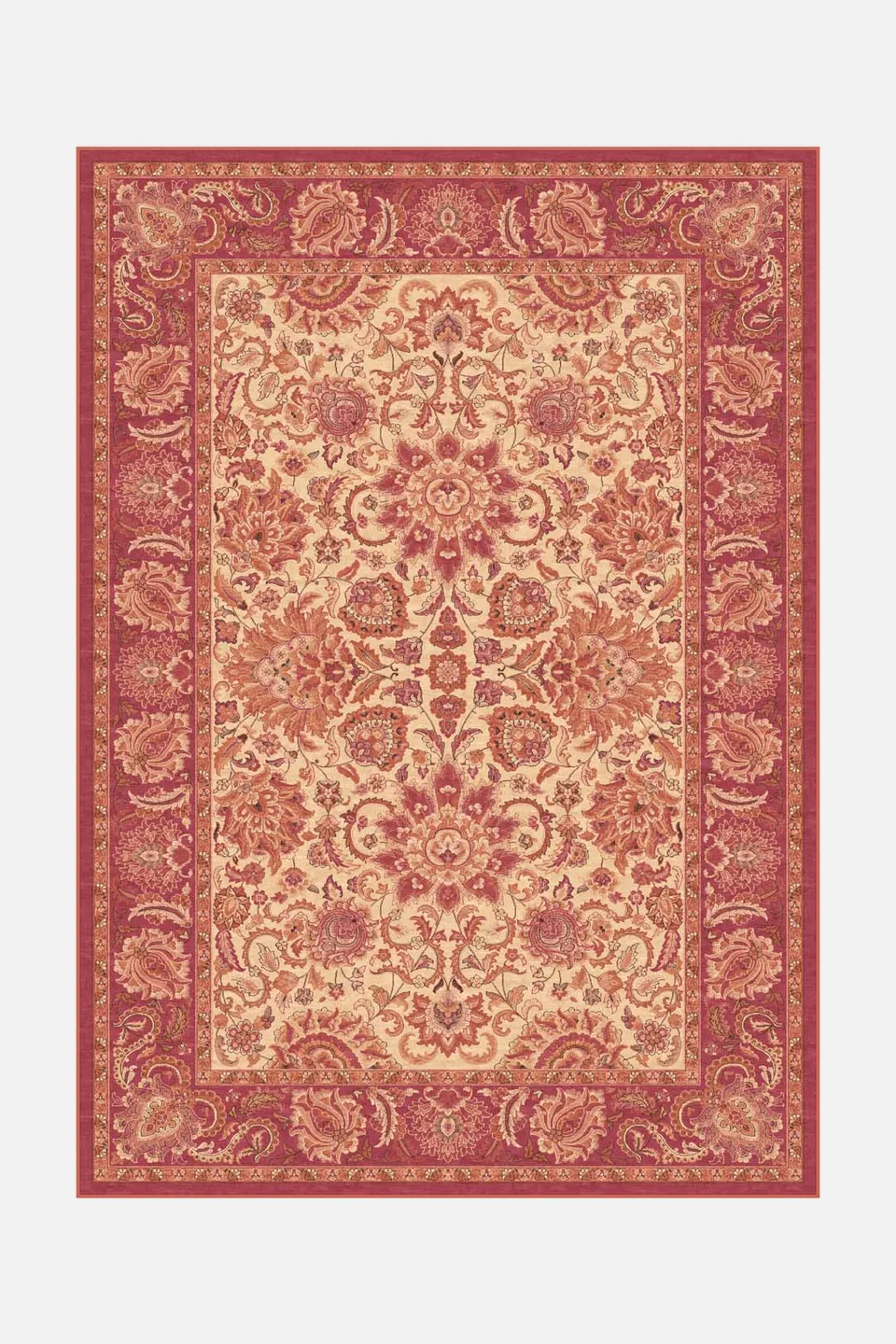 teppana-margot-jaspis-teppich-waschbarer-indoor-teppich-in-gelb-orange-rot-klass image 1