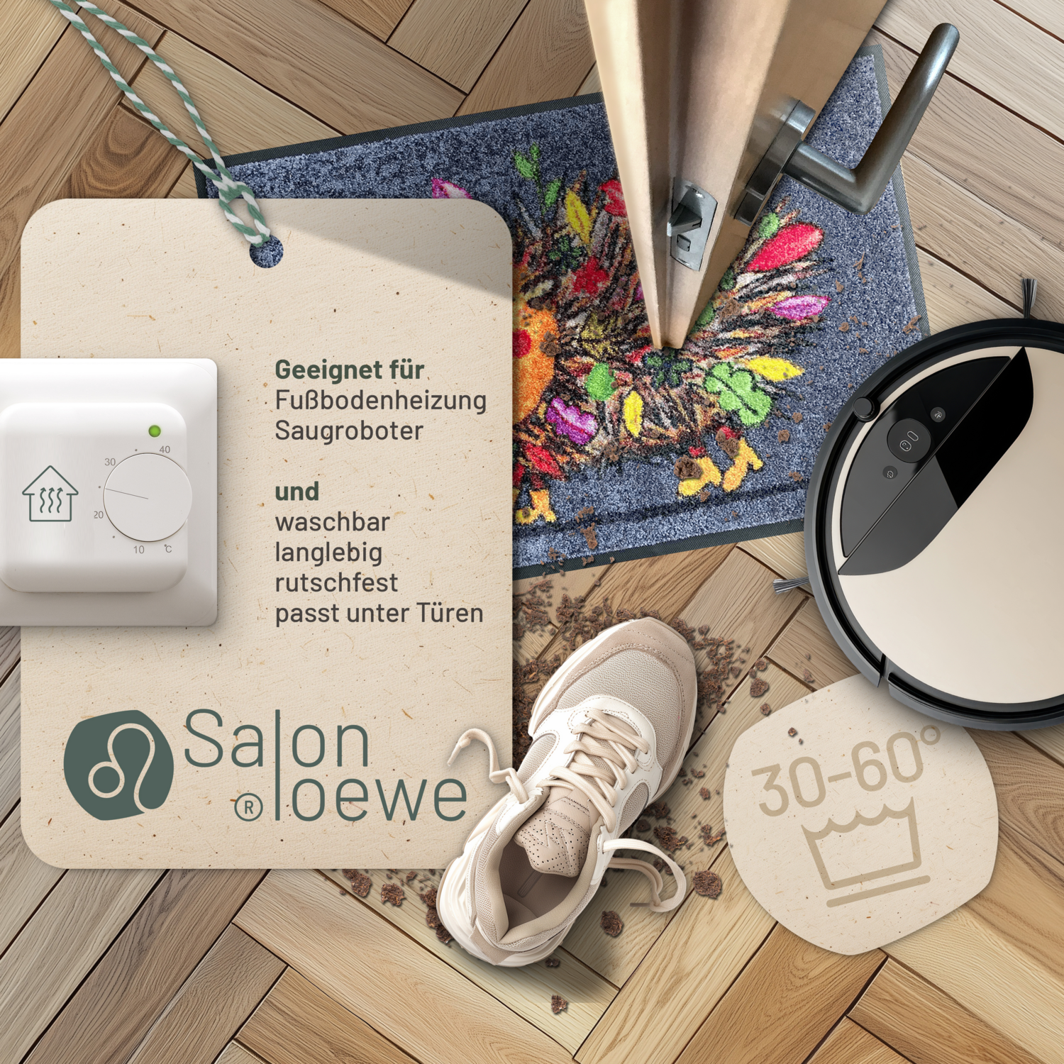 salonloewe-funky-hedgy-eingangsmatte-50-x-75-cm-waschbare-schmutzfangmatte-mit-i image 3