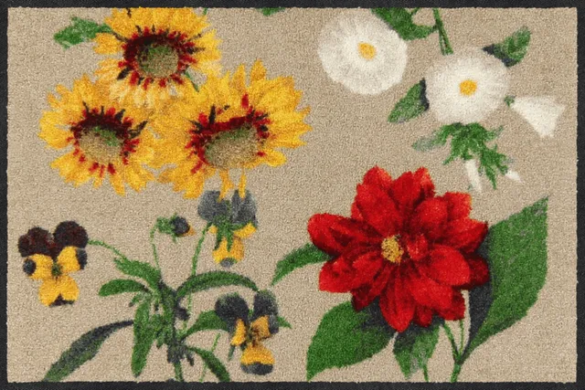salonloewe-cottage-garden-teppich-50-x-75-cm-dekorative-fu-matte-mit-gartenmotiv image 1