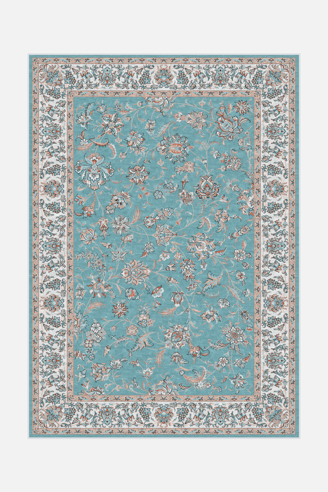 teppana-selia-aqua-teppich-waschbarer-indoor-teppich-klassisch-persisch image 1