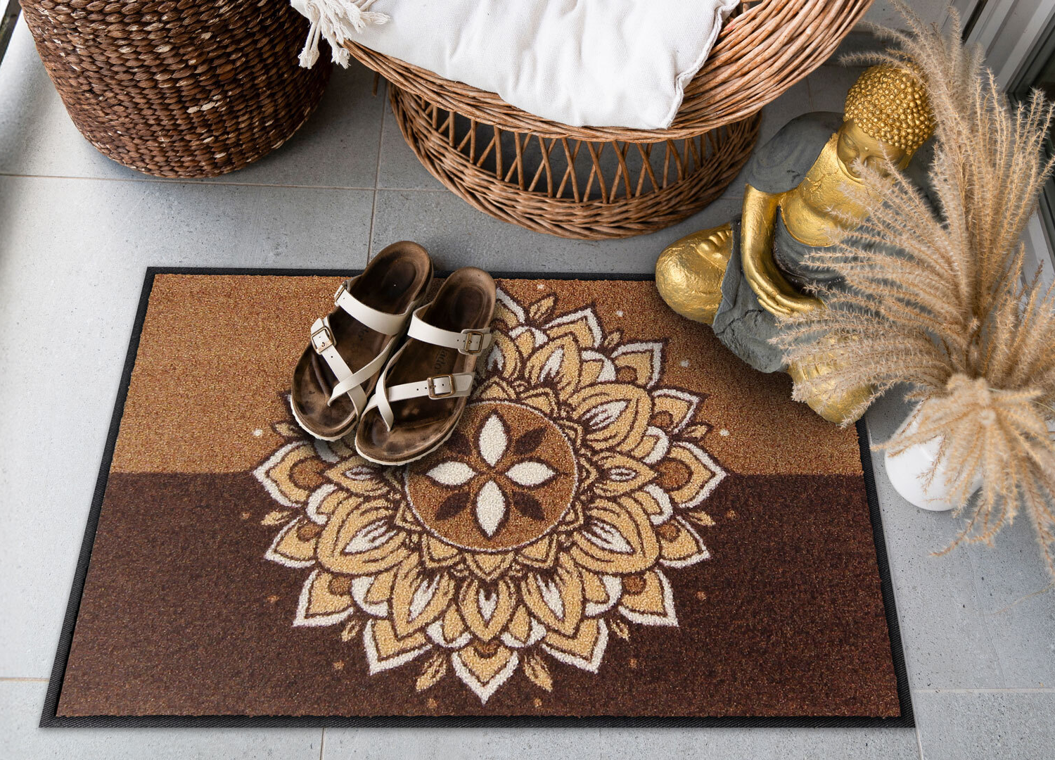 salonloewe-empowerment-mocca-eingangsmatte-50-x-75-cm-mandala-design-polyamid-ru image 2