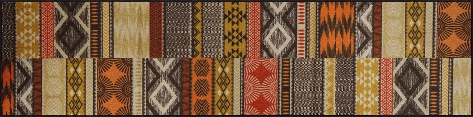 salonloewe-ethno-patch-teppich-60-x-240-cm-geometrisches-design-rutschfest-wasch image 1