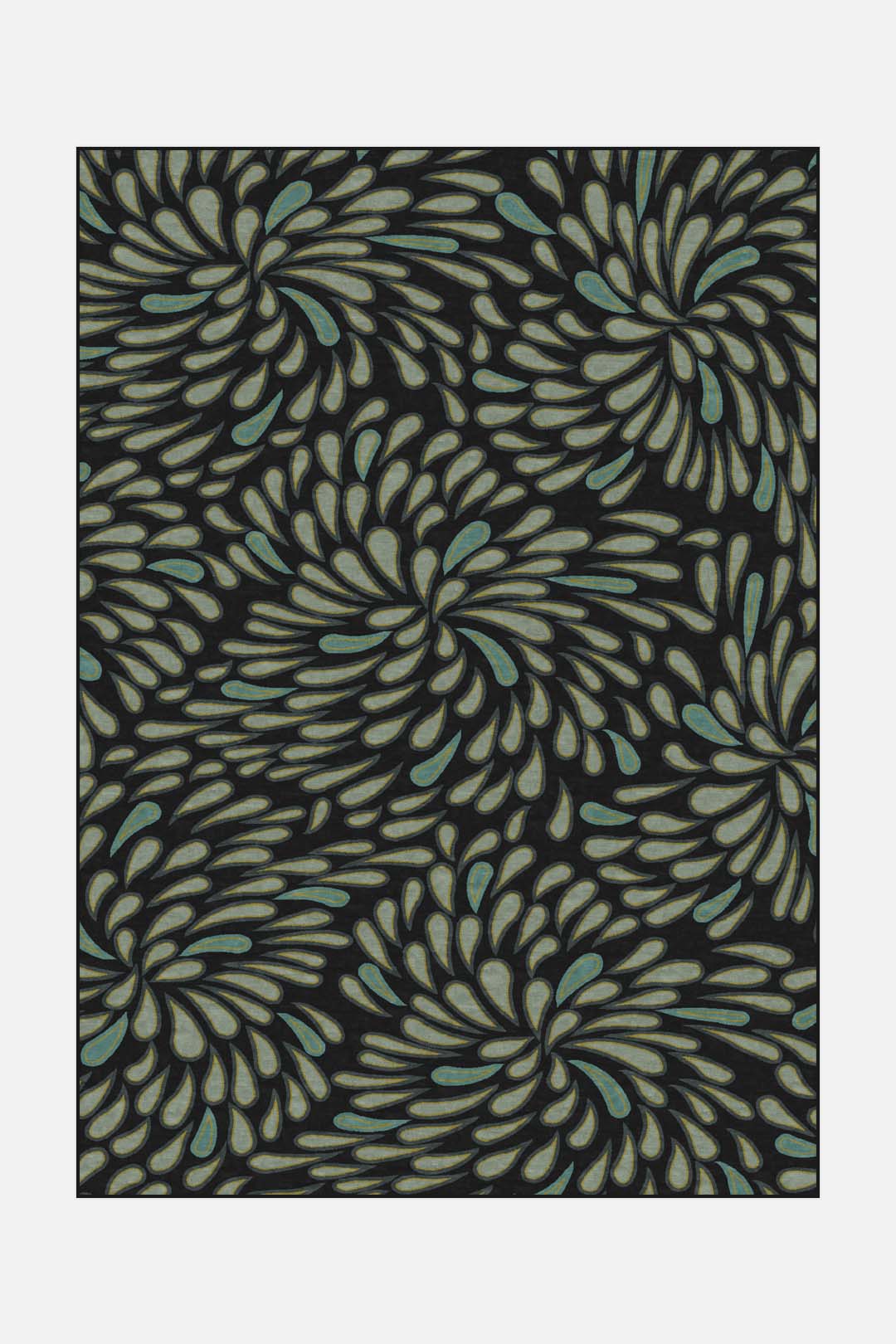 teppana-filiz-nacht-teppich-waschbarer-indoor-teppich-blau-gr-n-schwarz-modernes image 1