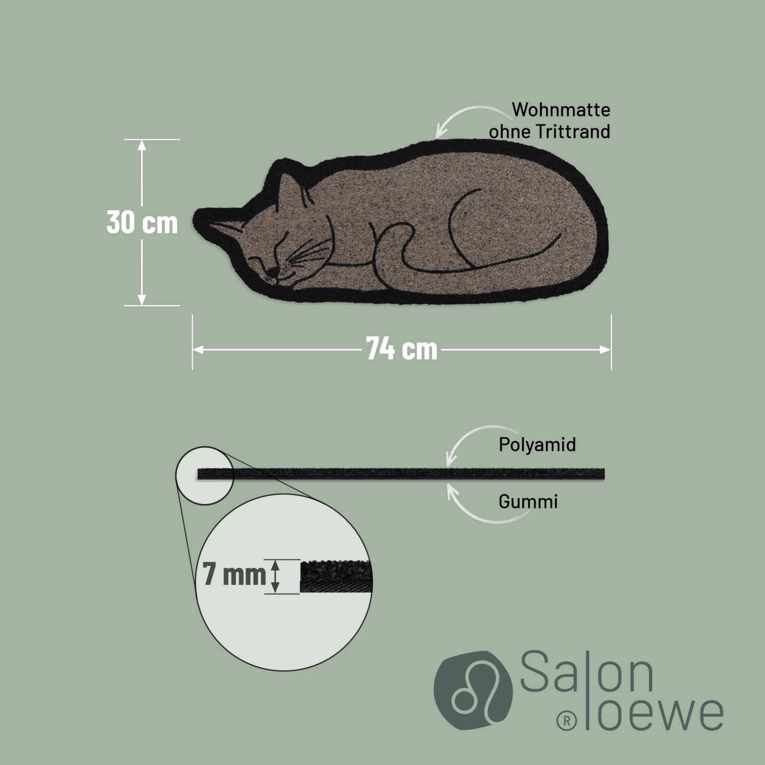 salonloewe-shape-cat-minimatte-27-x-100-cm-waschbare-matte-mit-stilisiertem-katz image 4