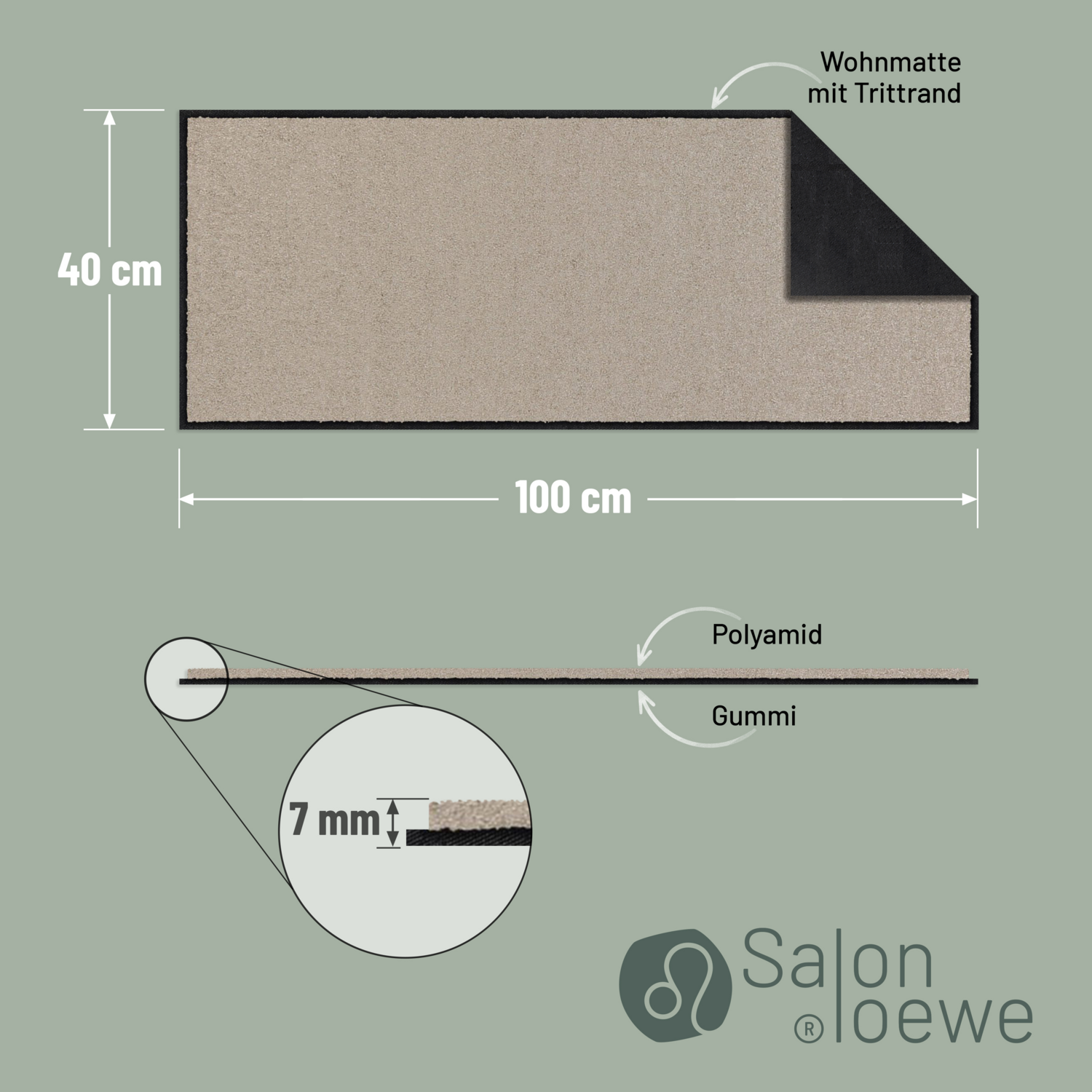 salonloewe-sand-teppich-40-x-100-cm-waschbar-rutschfest-beige image 3