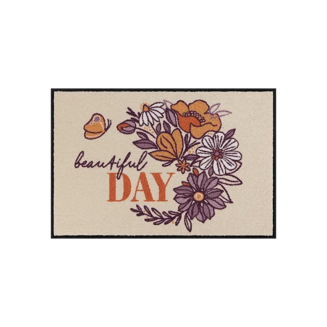 salonloewe-beautiful-day-eingangsmatte-50-x-75-cm-polyamid-rutschfest-waschbar image 1