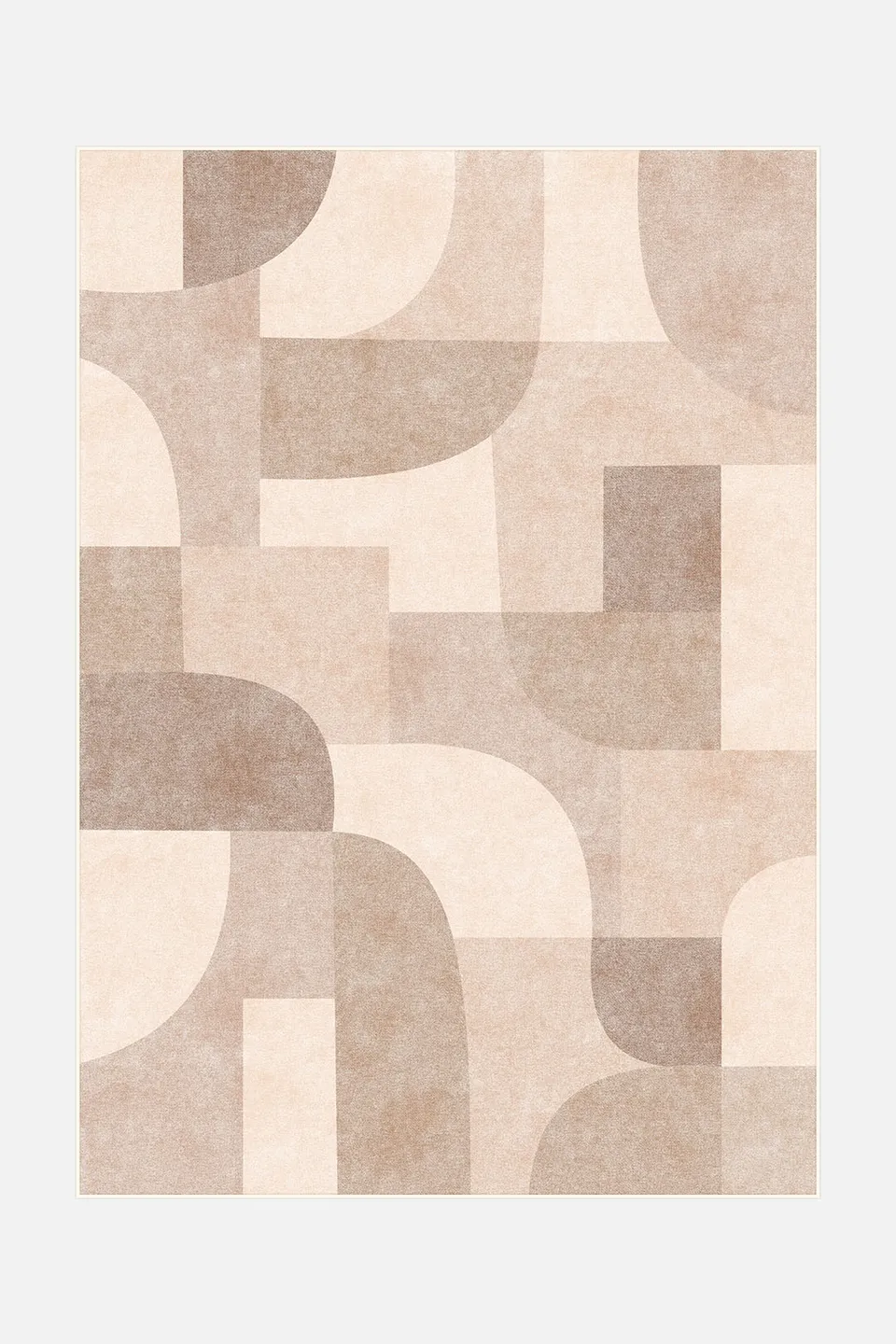 teppana-freya-puder-teppich-waschbarer-indoor-teppich-beige-geometrisch-modern image 1